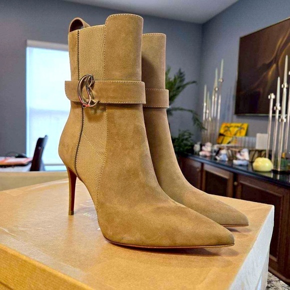 Christian Louboutin Shoes - NEW Christian Louboutin So CL Chelsea Booty 85mm size 36 Suede